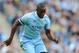 MANCHESTER, ENGLAND - JANUARY 22: Micah Richards of Manchester City in action during the Barclays Premier League match between Manchester City and Tottenham Hotspur at the Etihad Stadium on January 22, 2012 in Manchester, England. (Photo by Michael Regan/Getty Images)