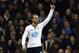 Tottenham Hotspur's Roberto Soldado celebrates his goal against Cardiff City during their English Premier League soccer match at White Hart Lane, London, Sunday, March 2, 2014. (AP Photo/Sang Tan)