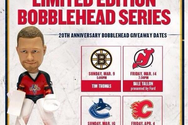Photo: Panthers Going Ahead with Tim Thomas Bobblehead Promotion