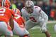 CHAMPAIGN, IL - NOVEMBER 16: Ryan Shazier #2 of the Ohio State Buckeyes awaits the start of play against the Illinois Fighting Illini at Memorial Stadium on November 16, 2013 in Champaign, Illinois. Ohio State defeated Illinois 60-35. (Photo by Jonathan Daniel/Getty Images)