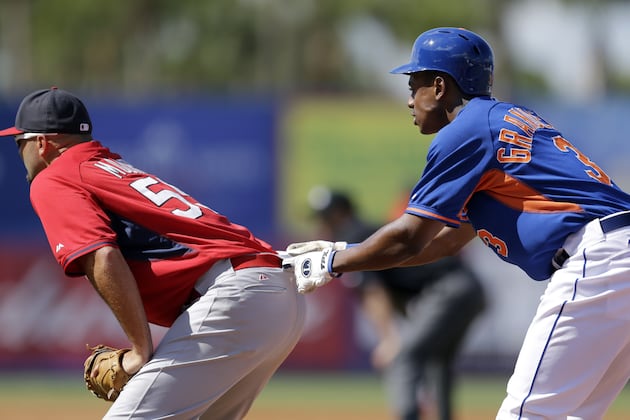 GIF: Curtis Granderson Gets a Little Too Friendly with Cardinals' Moore