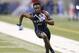 Feb 23, 2014; Indianapolis, IN, USA; Clemson Tigers wide receiver Sammy Watkins participates in a pass catching drill during the 2014 NFL Combine at Lucas Oil Stadium. Mandatory Credit: Brian Spurlock-USA TODAY Sports