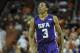 Nov 15, 2013; Austin, TX, USA; Stephen F. Austin Lumberjacks guard Deshaunt Walker (3) reacts against the Texas Longhorns during the second half at the Frank Erwin Special Events Center. Texas beat Stephen F. Austin 72-62. Mandatory Credit: Brendan Maloney-USA TODAY Sports