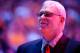 LOS ANGELES, CA - MAY 02: Head coach Phil Jackson of the Los Angeles Lakers looks on during the national anthem before the Lakers take on the Dallas Mavericks in Game One of the Western Conference Semifinals in the 2011 NBA Playoffs at Staples Center on May 2, 2011 in Los Angeles, California. NOTE TO USER: User expressly acknowledges and agrees that, by downloading and or using this photograph, User is consenting to the terms and conditions of the Getty Images License Agreement. (Photo by Kevork Djansezian/Getty Images)