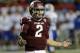ATLANTA, GA - DECEMBER 31: Quarterback Johnny Manziel #2 of the Texas A&M Aggies argues a call during the the Chick-fil-A Bowl game against the Duke Blue Devils at the Georgia Dome on December 31, 2013 in Atlanta, Georgia. (Photo by Mike Zarrilli/Getty Images)