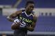 Clemson wide receiver Sammy Watkins makes a catch during a drill at the NFL football scouting combine in Indianapolis, Sunday, Feb. 23, 2014. (AP Photo/Michael Conroy)