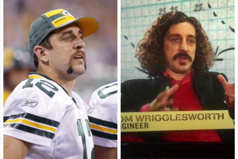 Packers' Aaron Rodgers Has an English Comedian Doppelganger