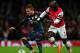 LONDON, ENGLAND - FEBRUARY 19: Patrick Weihrauch of Bayern Muenchen holds off a challenge from Bacary Sagna of Arsenal during the UEFA Champions League Round of 16 first leg match between Arsenal and FC Bayern Muenchen at Emirates Stadium on February 19, 2014 in London, England. (Photo by Shaun Botterill/Getty Images)
