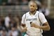 EAST LANSING, MI - FEBRUARY 13: Adreian Payne #5 of the Michigan State Spartans looks towards the bench during the second half of the game against the Northwestern Wildcats at Breslin Center on February 13, 2014 in East Lansing, Michigan. The Spartans defeated the Wildcats 85-70. (Photo by Leon Halip/Getty Images)