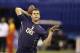 Central Florida quarterback Blake Bortles throws during a drill at the NFL football scouting combine in Indianapolis, Sunday, Feb. 23, 2014. (AP Photo/Michael Conroy)