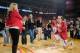 LINCOLN, NE - MARCH 9: Mike Peltz #12 of the Nebraska Cornhuskers proposes to his girl friend following senior day ceremonies prior their game against the Wisconsin Badgers at Pinnacle Bank Arena on March 9, 2014 in Lincoln, Nebraska. (Photo by Eric Francis/Getty Images)