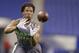 Virginia Tech defensive back Kyle Fuller runs a drill at the NFL football scouting combine in Indianapolis, Tuesday, Feb. 25, 2014. (AP Photo/Michael Conroy)