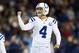 NASHVILLE, TN - NOVEMBER 14: Adam Vinatieri #4 of the Indianapolis Colts celebrates after making a 50 yard field goal during the game against the Tennessee Titans at LP Field on November 14, 2013 in Nashville, Tennessee. (Photo by Andy Lyons/Getty Images)