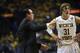 Wichita State coach Gregg Marshall directs Ron Baker (31) against Indiana State in an NCAA college basketball game in the championship of the Missouri Valley Conference men's tournament, Sunday, March 9, 2014, in St. Louis. (AP Photo/Bill Boyce)