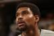 INDIANAPOLIS - MARCH 11: Andrew Bynum #17 of the Indiana Pacers warms up before the game against the Boston Celtics at Bankers Life Fieldhouse on March 11, 2014 in Indianapolis, Indiana. NOTE TO USER: User expressly acknowledges and agrees that, by downloading and or using this Photograph, user is consenting to the terms and condition of the Getty Images License Agreement. Mandatory Copyright Notice: 2014 NBAE (Photo by Ron Hoskins/NBAE via Getty Images)