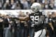 Oakland Raiders defensive end Lamarr Houston (99) before an NFL football game against the Pittsburgh Steelers in Oakland, Calif., Sunday, Oct. 27, 2013. (AP Photo/Ben Margot)