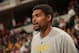 INDIANAPOLIS - MARCH 11: Andrew Bynum #17 of the Indiana Pacers warms up before the game against the Boston Celtics at Bankers Life Fieldhouse on March 11, 2014 in Indianapolis, Indiana. NOTE TO USER: User expressly acknowledges and agrees that, by downloading and or using this Photograph, user is consenting to the terms and condition of the Getty Images License Agreement. Mandatory Copyright Notice: 2014 NBAE (Photo by Ron Hoskins/NBAE via Getty Images)