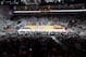 LAS VEGAS, NV - MARCH 10: A general view of the court as the Saint Mary's Gaels and the Gonzaga Bulldogs play during a semifinal game of the West Coast Conference Basketball tournament at the Orleans Arena on March 10, 2014 in Las Vegas, Nevada. Gonzaga won 70-54. (Photo by Ethan Miller/Getty Images)