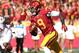LOS ANGELES, CA - NOVEMBER 10: Marqise Lee #9 of the USC Trojans carries on a reverse against the Arizona State Sun Devils at the Los Angeles Memorial Coliseum on November 10, 2012 in Los Angeles, California. USC won 38-17. (Photo by Stephen Dunn/Getty Images)