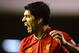LIVERPOOL, ENGLAND - JANUARY 28: Luis Suarez of Liverpool reacts during the Barclays Premier League match between Liverpool and Everton at Anfield on January 28, 2014 in Liverpool, England. (Photo by Laurence Griffiths/Getty Images)