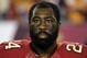 Tampa Bay Buccaneers cornerback Darrelle Revis (24) before an NFL football game against the Miami Dolphins Monday, Nov. 11, 2013, in Tampa, Fla. (AP Photo/Chris O'Meara)