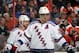 PHILADELPHIA, PA - MARCH 01: Marc Staal #18 of the New York Rangers looks on against the Philadelphia Flyers on March 1, 2014 at the Wells Fargo Center in Philadelphia, Pennsylvania. (Photo by Len Redkoles/NHLI via Getty Images)