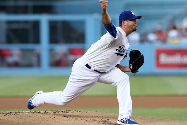 Dodgers Pitcher Josh Beckett Deals with Sprained Thumb