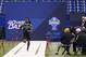 INDIANAPOLIS, IN - FEBRUARY 23: Former Clemson wide receiver Sammy Watkins runs the 40-yard dash during the 2014 NFL Combine at Lucas Oil Stadium on February 23, 2014 in Indianapolis, Indiana. (Photo by Joe Robbins/Getty Images)