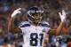 FILE - In this Feb. 2, 2014, file photo, Seattle Seahawks wide receiver Golden Tate celebrates against the Denver Broncos during the NFL Super Bowl XLVIII football game at MetLife Stadium in East Rutherford, N.J. The Detroit Lions have acquired Tate, their top target in free agency. (AP Photo/Paul Sancya, File)