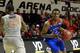 Mar 1, 2014; Stillwater, OK, USA; Kansas Jayhawks guard Andrew Wiggins (22) drives against Oklahoma State Cowboys guard Marcus Smart (33) during the second half at Gallagher-Iba Arena. Oklahoma State beat Kansas 72-65. Mandatory Credit: Tim Heitman-USA TODAY Sports