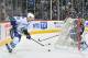 WINNIPEG, MB - MARCH 12: Goaltender Ondrej Pavelec #31 of the Winnipeg Jets keeps an eye on Henrik Sedin #33 of the Vancouver Canucks as he plays the puck behind the net during third period action at the MTS Centre on March 12, 2014 in Winnipeg, Manitoba, Canada. (Photo by Lance Thomson/NHLI via Getty Images)