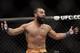 Johny Hendricks reacts following a UFC 167 mixed martial arts championship welterweight bout against Georges St. Pierre, of Canada, on Saturday, Nov. 16, 2013, in Las Vegas. St. Pierre won by split decision. (AP Photo/Isaac Brekken)
