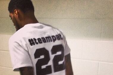 Instagram: Devyn Marble Wears '#teampat' Shirt