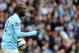 Manchester City's Yaya Toure during their English League Cup final soccer match against Sunderland at Wembley Stadium, London, England, Sunday, March 2, 2014. (AP Photo/Scott Heppell)