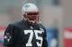 New England Patriots lineman Vince Wilfork during an NFL football practice in Foxborough, Mass., Friday, July 26, 2013.(AP Photo/Charles Krupa)