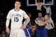 Villanova's Ryan Arcidiacono, left, reacts after his team committed a foul during the second half of an NCAA college basketball game against Seton Hall in the second round of the Big East Conference tournament at Madison Square Garden, Thursday, March 13, 2014 in New York. Seton Hall defeated Villanova 64-63.(AP Photo/Seth Wenig)