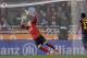 FC Barcelona's goalkeeper Victor Valdes fails to block the goal while his teammate Alex Song of Cameroon, looks on, during their Spanish League soccer match, at Anoeta stadium in San Sebastian, Spain, Saturday, Feb. 22, 2014. FC Barcelona lost the match 3-1. (AP Photo/Alvaro Barrientos)