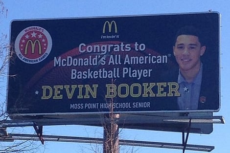 2014 Kentucky Basketball Signee Devin Booker Gets His Own Billboard