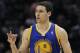 Golden State Warriors' Klay Thompson (11) gestures against the San Antonio Spurs during the second half of Game 2 of the Western Conference semifinal NBA basketball playoff series, Wednesday, May 8, 2013, in San Antonio. (AP Photo/Darren Abate)