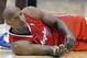 FILE - In this March 26, 2013, file photo, Los Angeles Clippers' Lamar Odom looks on from the court during an NBA basketball game in Dallas. Former NBA player Lamar Odom pleaded no contest to a drunken driving charge Monday, Dec. 12, 2013, and accepted a sentence of three years’ probation and three months of alcohol abuse treatment. (AP Photo/Brandon Wade, File)