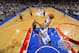 PHILADELPHIA, PA - MARCH 14: Elliot Williams #25 of the Philadelphia 76ers dunks against the Indiana Pacers at the Wells Fargo Center on March 14, 2014 in Philadelphia, Pennsylvania. NOTE TO USER: User expressly acknowledges and agrees that, by downloading and or using this photograph, User is consenting to the terms and conditions of the Getty Images License Agreement. Mandatory Copyright Notice: Copyright 2014 NBAE (Photo by Jesse D. Garrabrant/NBAE via Getty Images)
