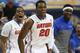 Florida guard Michael Frazier II (20) reacts to play against Tennessee during the second half of an NCAA college basketball game in the semifinal round of the Southeastern Conference men's tournament, Saturday, March 15, 2014, in Atlanta. (AP Photo/John Bazemore)