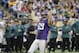 Minnesota Vikings defensive end Jared Allen (69) encourages the crowd during the first half of an NFL football game against the Philadelphia Eagles, Sunday, Dec. 15, 2013, in Minneapolis. (AP Photo/Ann Heisenfelt)
