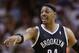 Brooklyn Nets forward Paul Pierce argues a call during the second half of an NBA basketball game against the Miami Heat, Wednesday, March 12, 2014 in Miami. Pierce scored 29 points in the game as the Nets defeated the Heat 96-95. (AP Photo/Wilfredo Lee)