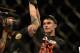 Apr 20, 2013; San Jose, CA, USA; Myles Jury defeats Ramsey Nijem (not pictured) during the lightweight bout prelims of the UFC on Fuel TV at HP Pavilion. Mandatory Credit: Kyle Terada-USA TODAY Sports