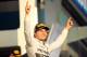 MELBOURNE, AUSTRALIA - MARCH 16: Nico Rosberg of Germany and Mercedes GP celebrates on the podium after winning the Australian Formula One Grand Prix at Albert Park on March 16, 2014 in Melbourne, Australia. (Photo by Robert Cianflone/Getty Images)