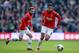 WEST BROMWICH, ENGLAND - MARCH 08: Robin van Persie and Juan Mata of Manchester United in action during the Barclays Premier League match between West Bromwich Albion and Manchester United at The Hawthorns on March 8, 2014 in West Bromwich, England. (Photo by Richard Heathcote/Getty Images)