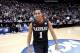 Harvard's Siyani Chambers (1) celebrates after his team defeated New Mexico 68-62 during a second-round game in the NCAA college basketball tournament in Salt Lake City Thursday, March 21, 2013. (AP Photo/Rick Bowmer)