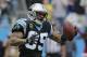 Carolina Panthers' Steve Smith (89) reacts after catching a long pass against the New Orleans Saints in the first half of an NFL football game in Charlotte, N.C., Sunday, Dec. 22, 2013. (AP Photo/Chuck Burton)