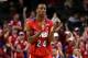 NEW YORK, NY - MARCH 14: Jordan Sibert #24 of the Dayton Flyers reacts after a play in the first half against the Saint Joseph's Hawks during the Quarterfinals of the 2014 Atlantic 10 Men's Basketball Tournament at Barclays Center on March 14, 2014 in the Brooklyn Borough of New York City. (Photo by Mike Lawrie/Getty Images)